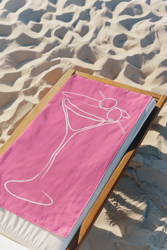 Pink Martini Beach Towel